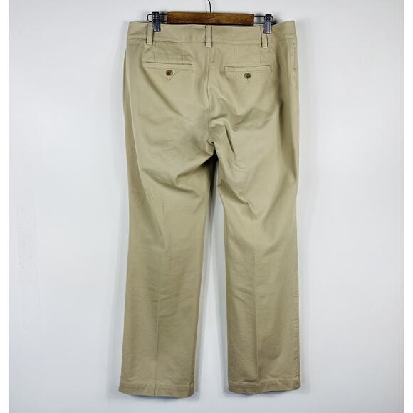 Eddie Bauer Size 12 Mercer Fit Pants Tan Khaki Career Work Business - Picture 2 of 5
